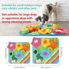 ORIA alfombra de olfato para perros con ocultación de premios comestibles para estimular la exploración.