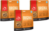 ORIJEN Premios Originales para Gatos: paquete de tres bolsas 1.25 oz ideal para recompensas.