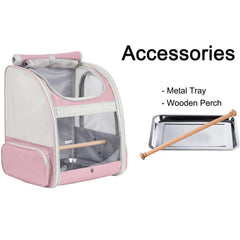 Mochila ORIZZP con panel frontal transparente para ver al ave
