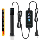Orlushy 100W calefactor externo con pantalla digital para ajuste preciso de temperatura