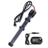 Orlushy calentador de acuario submersible 300W visto de frente para comprobar la instalación