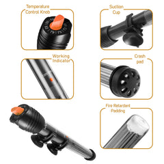 Orlushy calentador de acuario 300W con ventosas para fijarlo al vidrio