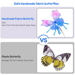 ORSDA accesorio mariposa para juguetes de gatos 3 en 1, fácil reemplazo