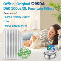 Algodón filtrante ORSDA para fuente de gatos D60