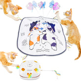 ORSDA Juguete interactivo 5 en 1 para gatos, fomenta juego activo
