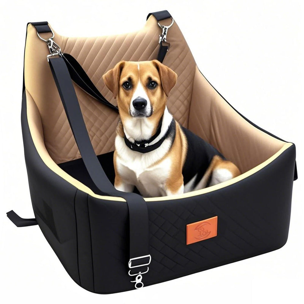 OSNBATN asiento para perro mediano dentro del coche, cómodo y seguro.