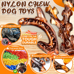 OSORD hueso nylon duro para masticación intensa y juego duradero.
