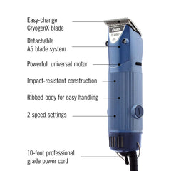 Oster A5, motor universal potente para trabajos exigentes.