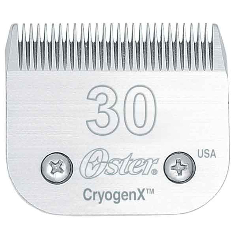 Hoja de corte Oster Cryogen-X para mascotas, mejora el acabado y la comodidad del pelaje.