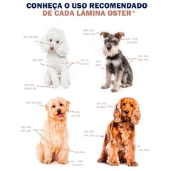 Oster CryogenX hoja de precisión para mascotas, adecuada para preparación quirúrgica veterinaria