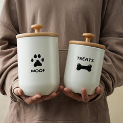 OTTENON contenedor perro pequeño 5 tazas para golosinas ordenadas