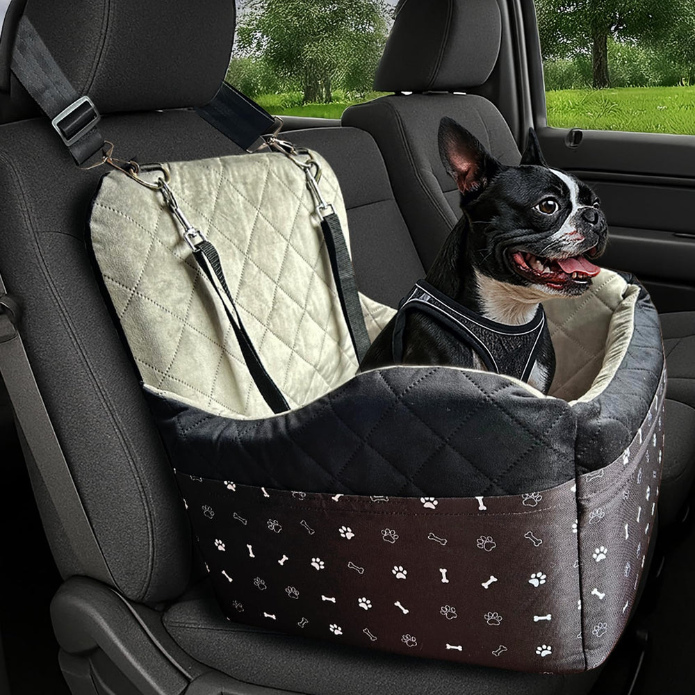 OtterPets asiento para perro pequeño con espuma de memoria para mayor confort en viajes.