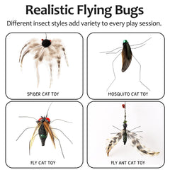 ottmat Juguete interactivo con araña voladora para movimientos realistas.