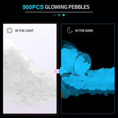 Piedras lumínicas Oubest para acuario proporcionan iluminación suave y segura.