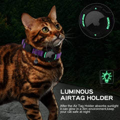 OUCWLTAG estuche luminoso para AirTag facilita la localización en la oscuridad.