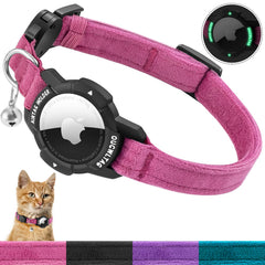 Collar OUCWLTAG con AirTag integrado para rastreo fiable de tu gato.