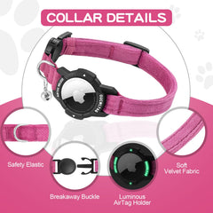 Portador AirTag integrado OUCWLTAG para localización del gato.
