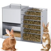 OUJIMAI alimentador automático para conejos 4-5l, gran capacidad para varias mascotas.