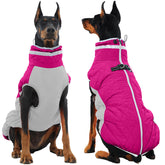 OUOBOB abrigo de invierno para perros, frente con cremallera para vestir fácil