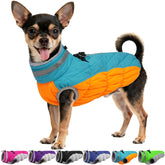 OUOBOB abrigo para perro cálido XS, vista frontal, ideal para paseos invernales