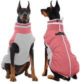 OUOBOB chaqueta para perros grandes protege contra lluvia y viento.