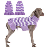 OUOBOB sudadera para perro dama con agujero para correa en color púrpura XXXXL