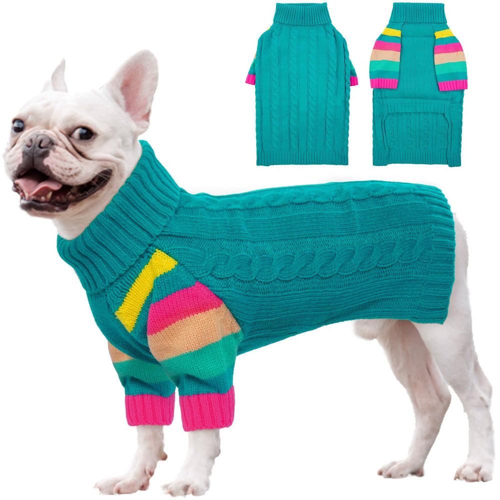 OUOBOB sudadera para perro grande, verde frontal, ideal para mantenerlo cálido.