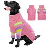 OUOBOB sudadera XL para perro con cuello tortuga, cómodo y cálido.