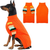 OUOBOB suéter para perro grande con cuello alto, ideal para paseos fríos.