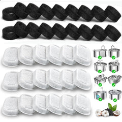 Filtros de carbono activado OUPUSES para fuente de gatos, mejor sabor del agua.
