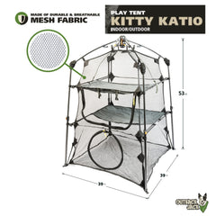 Outback Jack Catio: malla transpirable para comodidad y frescura del felino.