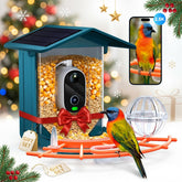 Outinput comedero-aves con cámara ofrece grabación 2.5K para observar aves.