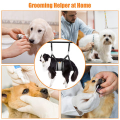 Ownpets tejido de tres capas transpirable, comodidad durante la sesión de peluquería.