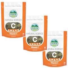 Oxbow Vitamina C para mascotas pequeñas, tabletas con fibra alta para la digestión.