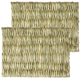 Oxbow Timothy Club Mat para mascotas mediano, dos piezas, ideal para roer y jugar.