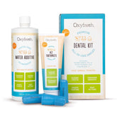 Oxyfresh Premium Pet Dental Kit con pasta dental para perros y gatos, limpieza eficaz.