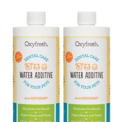 Oxyfresh Solución dental para mascotas, añadida al agua, aliento más fresco.