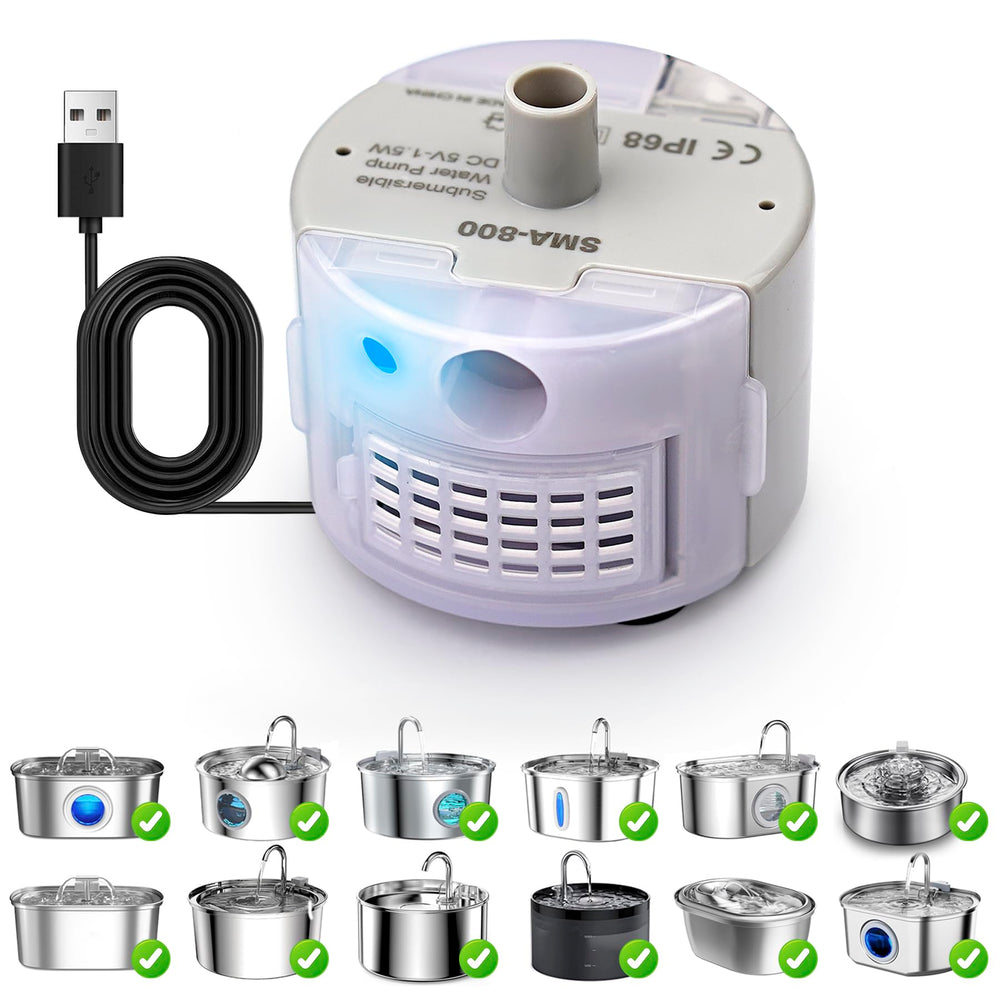 Bomba OYES para fuente de gatos SMA-800, flujo estable para agua fresca.