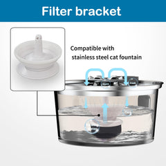 OYES soporte de filtro para fuente de gatos de 3,2 L, encaje seguro.