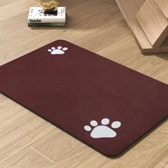 PADOOR Alfombrilla absorbente para comida de perro mantiene el área limpia.