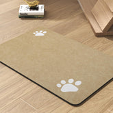 PADOOR Alfombrilla absorbente para alimentación de mascotas mantiene seco el área de comida.