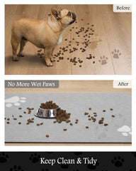 PADOOR tapete para platos de perro anti manchas facilita limpieza