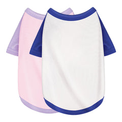 Paiaite camisa para perros, dorso rosa bloque, cómodo para días activos.
