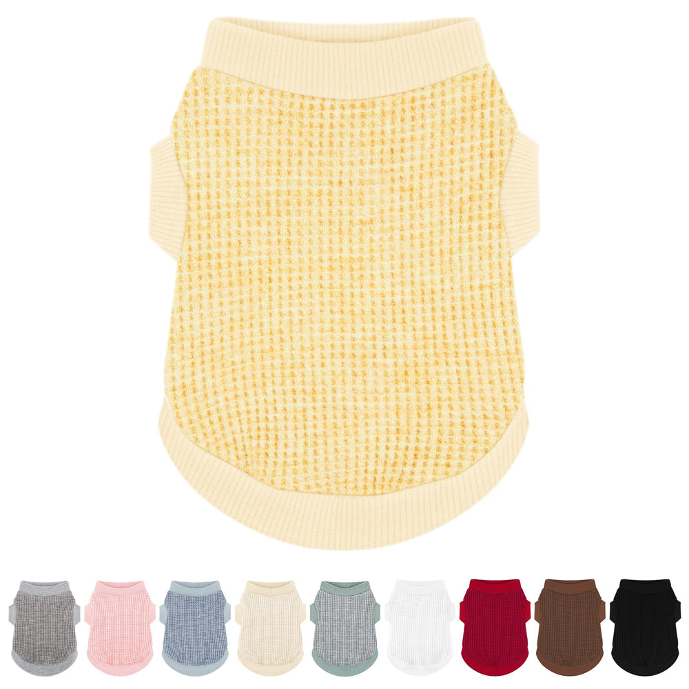 Camisita Paiaite para perro color jengibre, estirable y cómoda para días fríos.