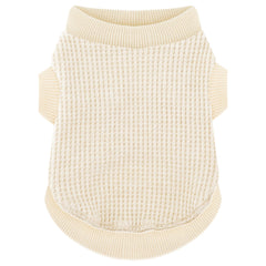 Camiseta Paiaite para perro pequeño en beige, diseño de colocación fácil y cómodo ajuste.