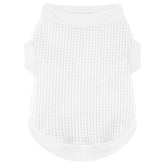 Camiseta blanca Paiaite para perrito, ajuste extensible para razas pequeñas.