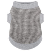 Paiaite Camiseta para Perro Pequeño, tejido gris elástico que facilita vestir.