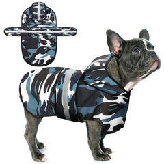 Paiaite capa perro impermeable capucha mantiene seco al perro en lluvia