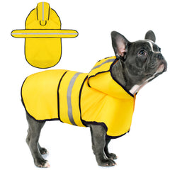 Paiaite chubasquera impermeable con capucha para perros mantiene seco la cabeza.