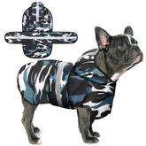Paiaite chubasquero para perro con capucha, protege en la lluvia.